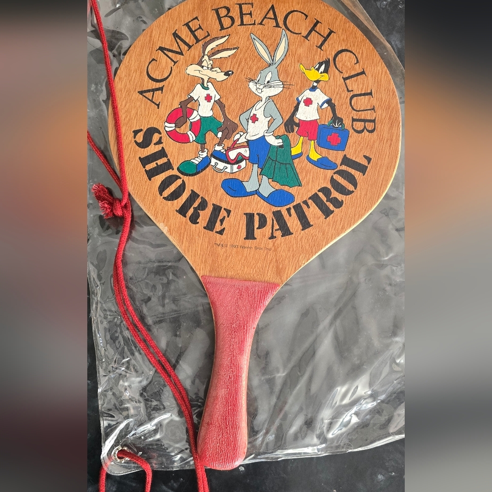 ACME Beach Club Shore Patrol Paddle with Red and Brown Design